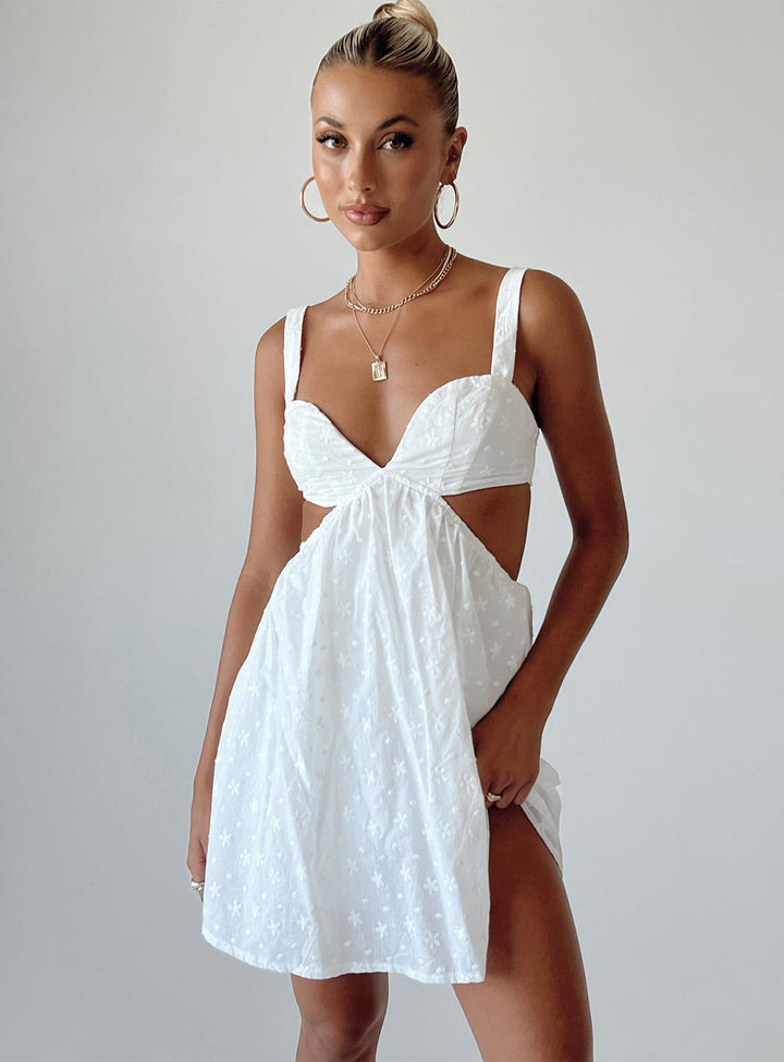Khalia Mini Dress White