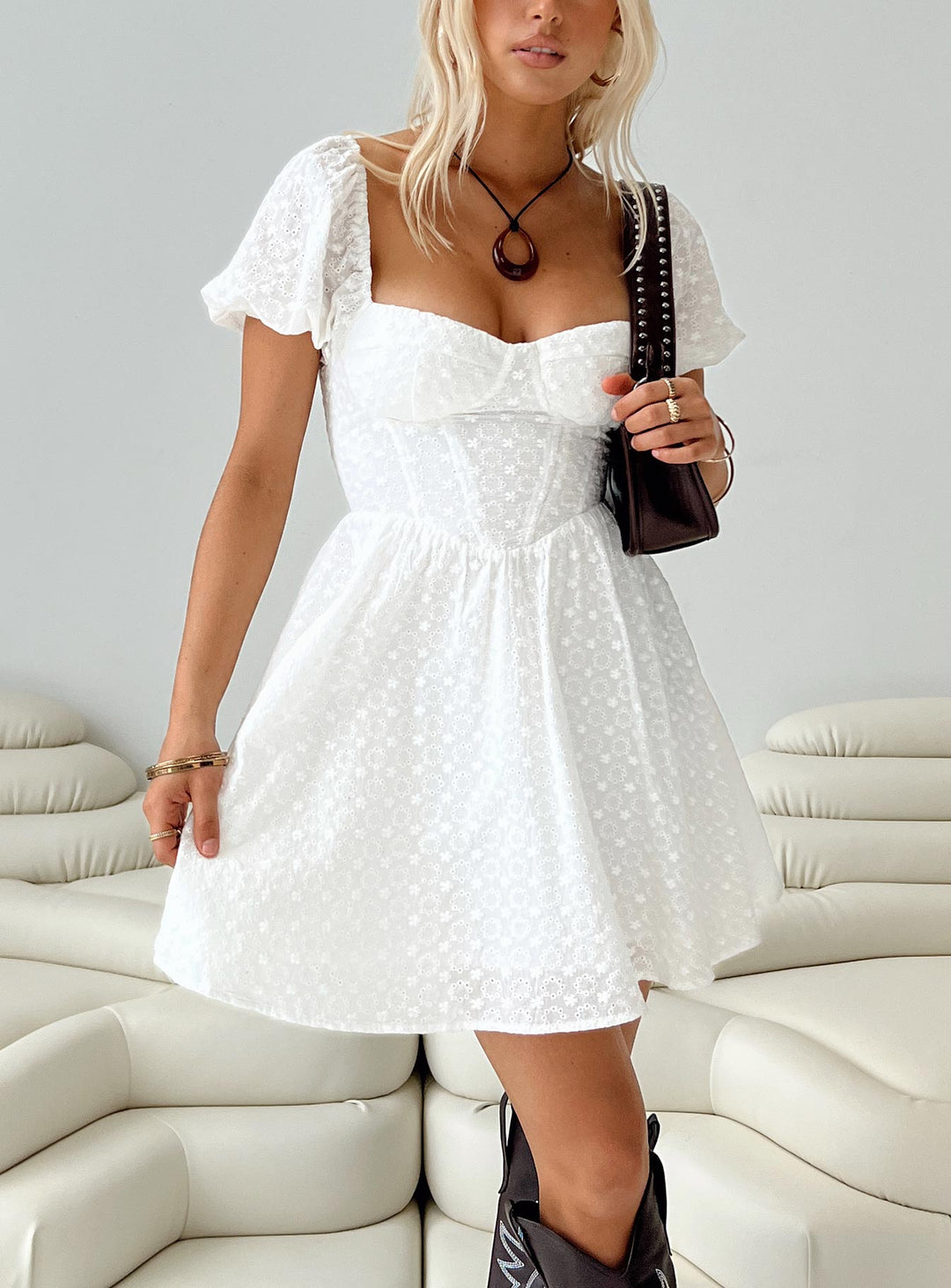 Darso Mini Dress White