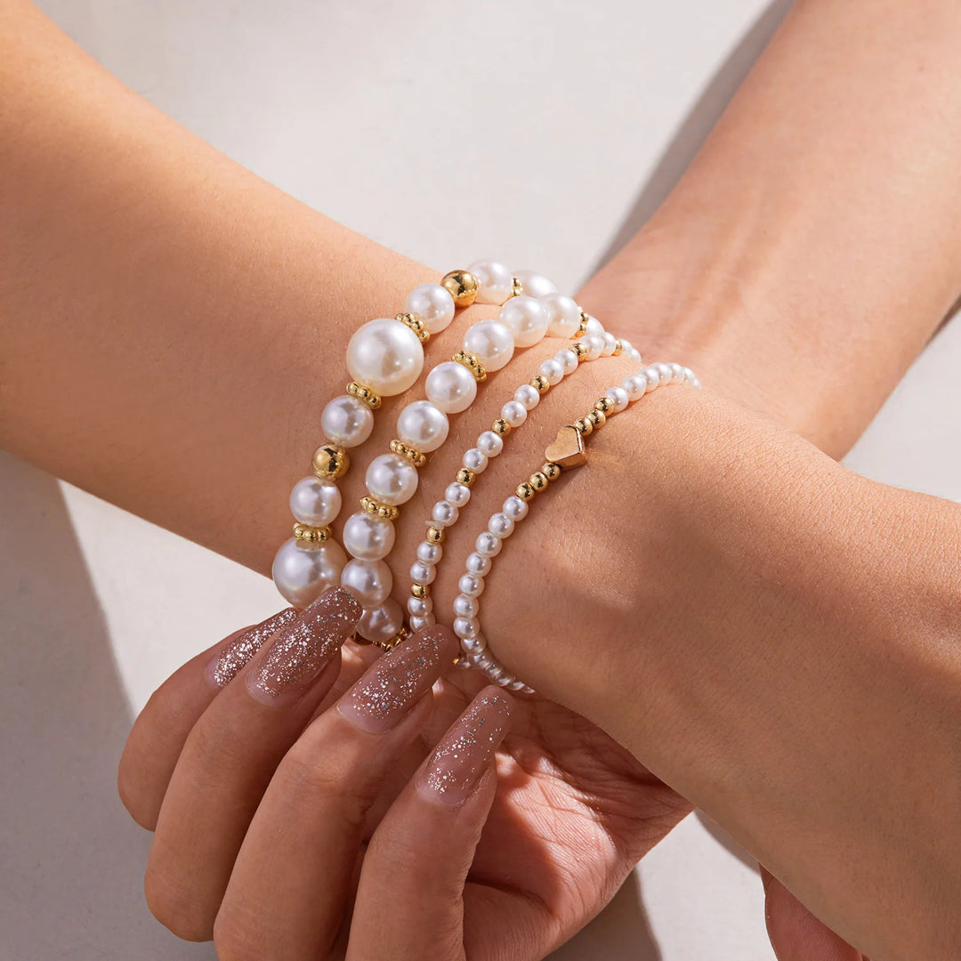 Eos Pearls 6pcs Bracelet Stack