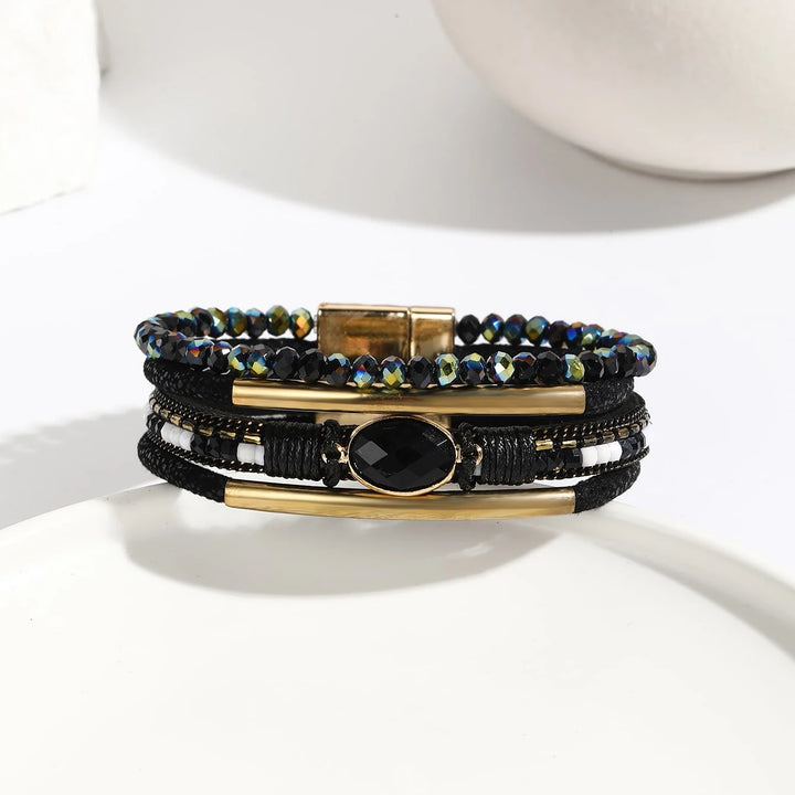 Cleo Leather Wrap Bracelet