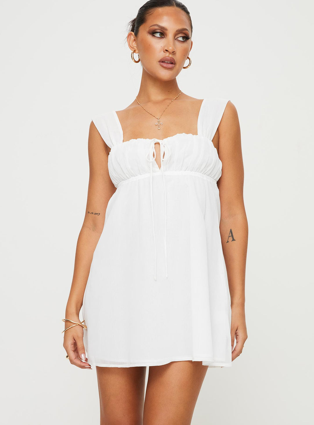 Mooney Mini Dress White