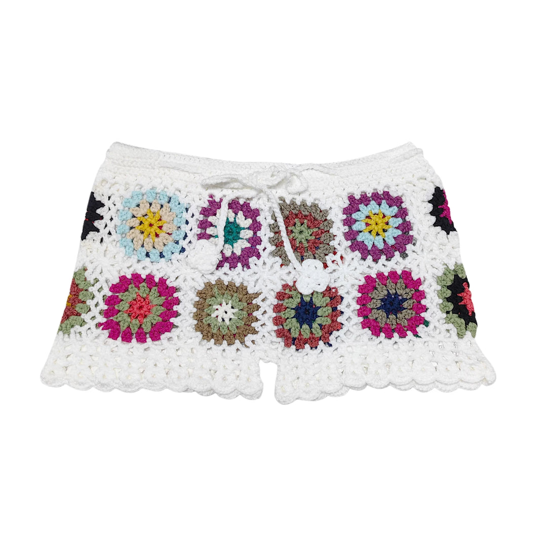 Patchwork Crochet Shorts