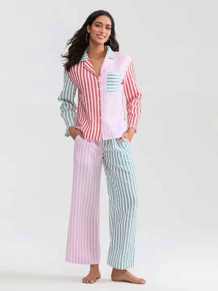 Candy Cane Lane Striped Pajamas