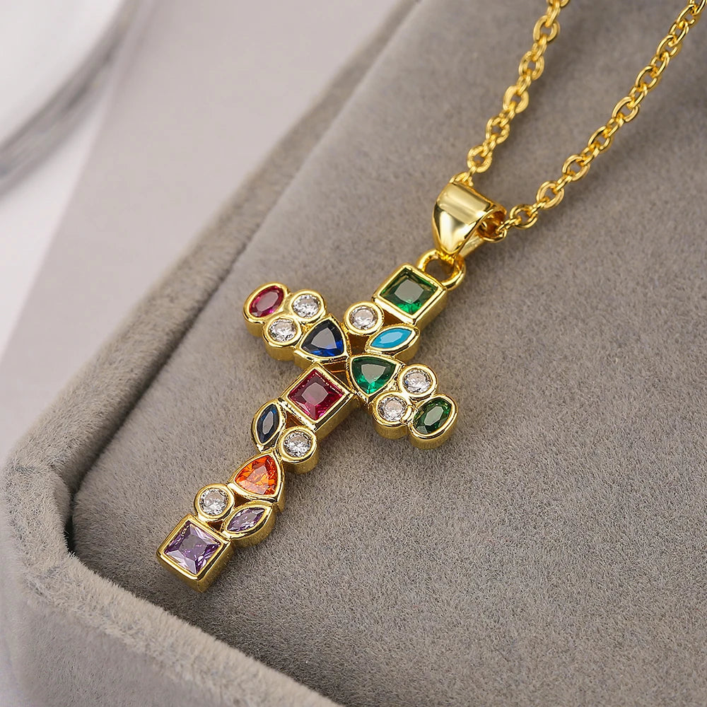 Verity Jewels Cross Necklaces