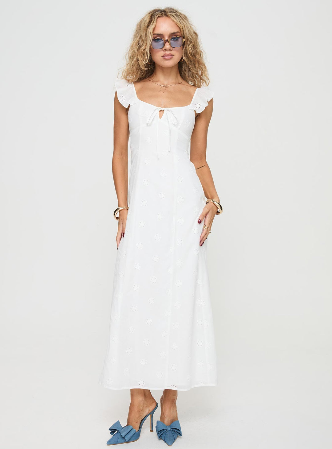 Lombardi Maxi Dress White