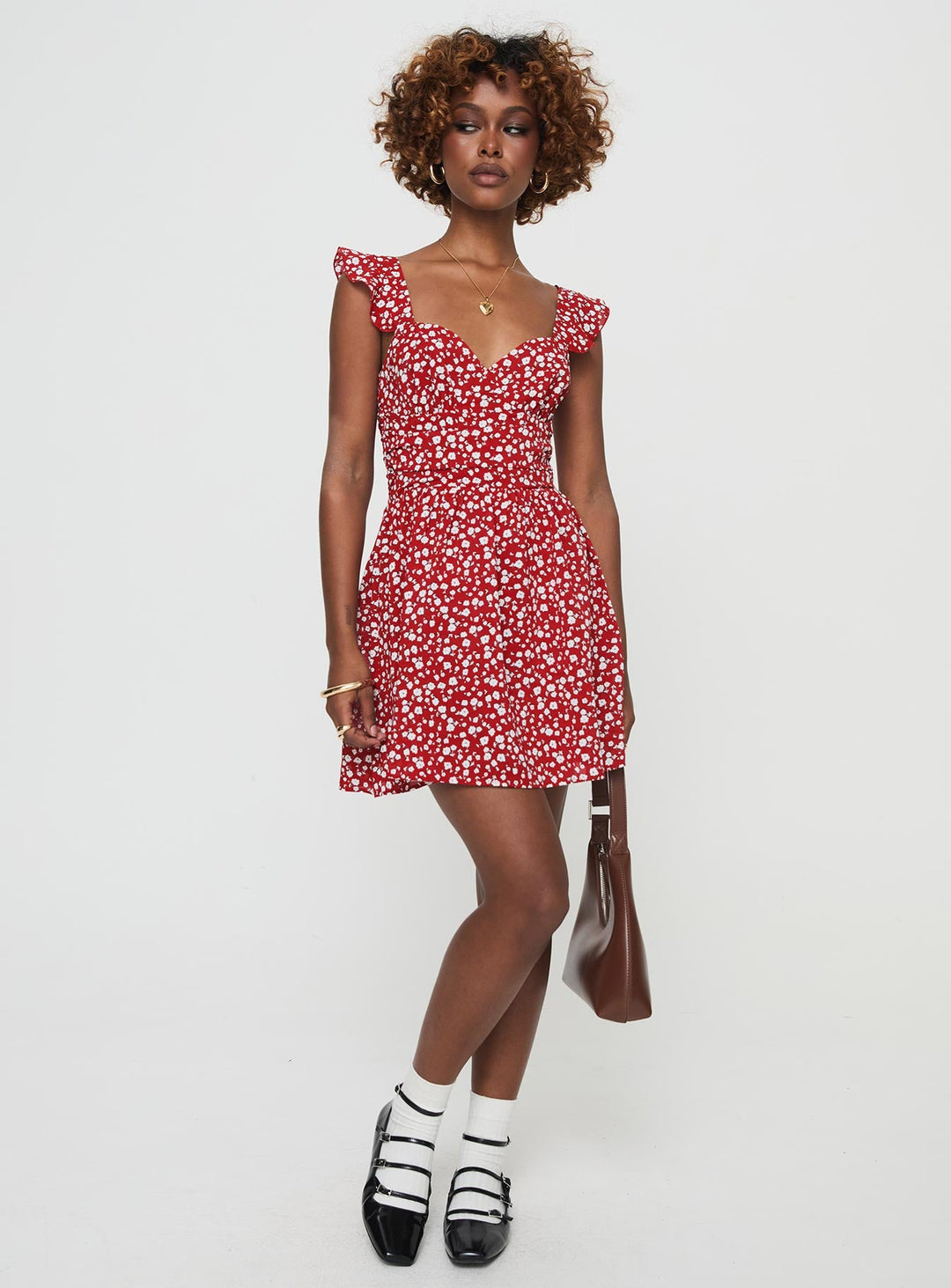 So Sweet Mini Dress  Red / Floral