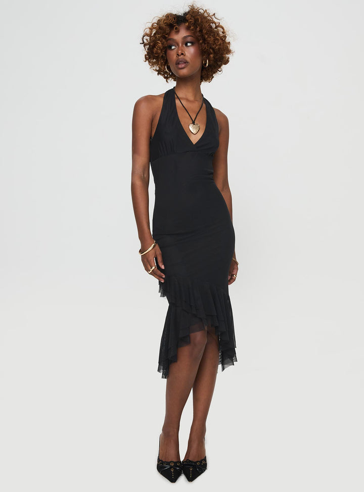 Amadeus Midi Dress Black