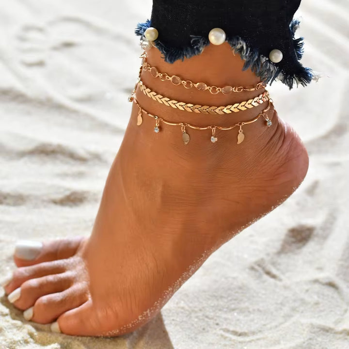 sep these anklets 4pcs stacks