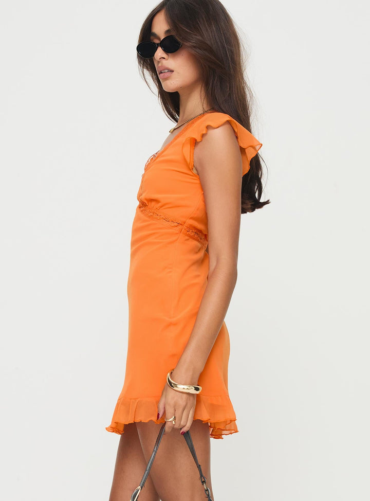 Barreau Mini Dress Orange