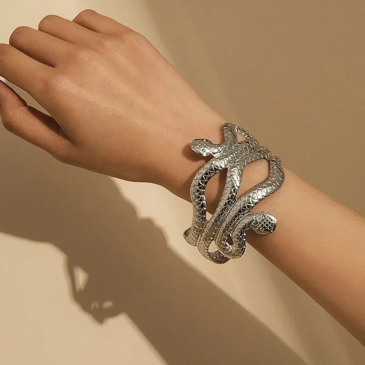 Heraz Serpent Mixed Metal Bracelets