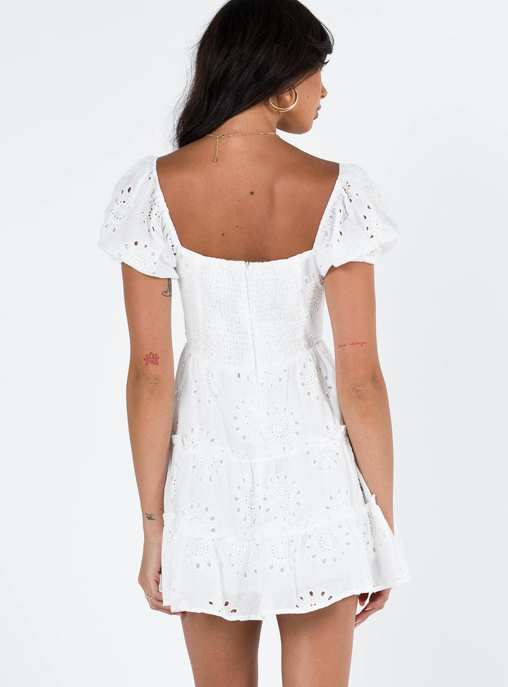 Lavine Mini Dress White