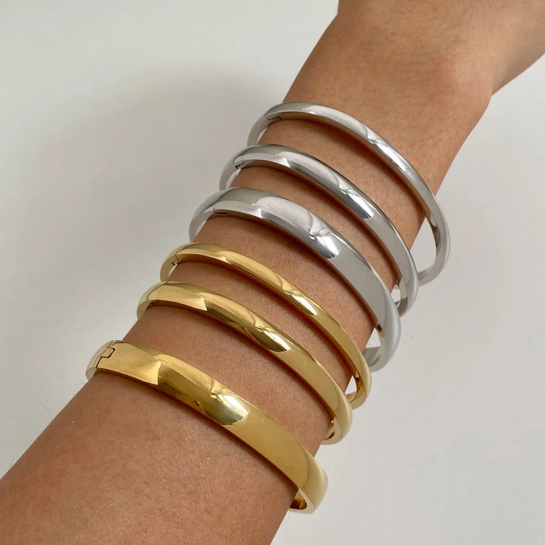 Zena 3 Pcs Mixed Metal Bracelet Stack