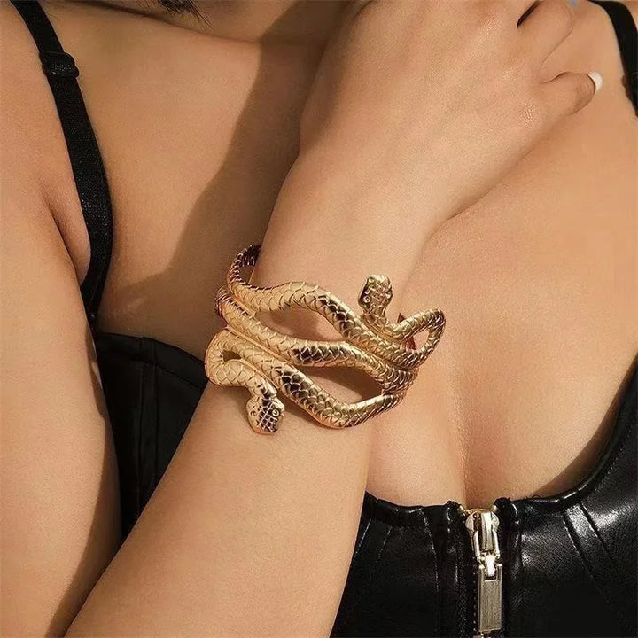 Heraz Serpent Mixed Metal Bracelets