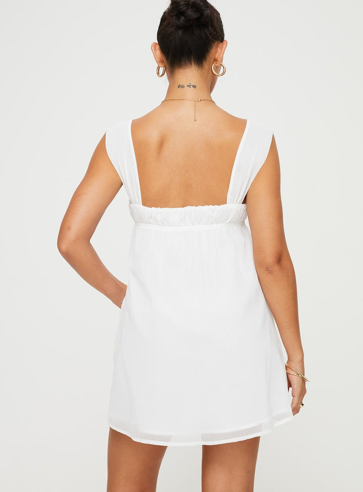 Mooney Mini Dress White