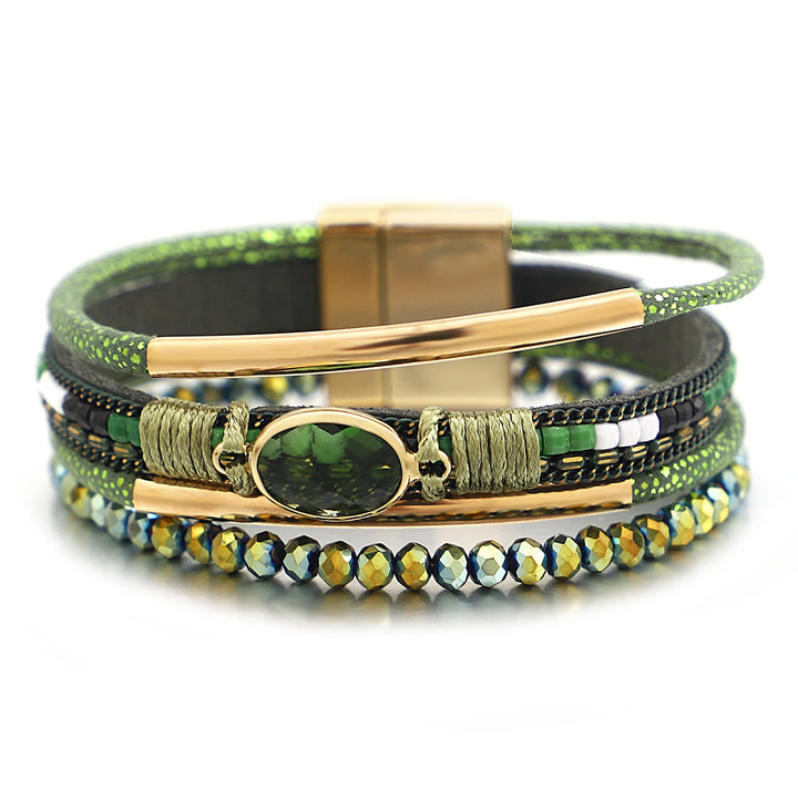 Cleo Leather Wrap Bracelet