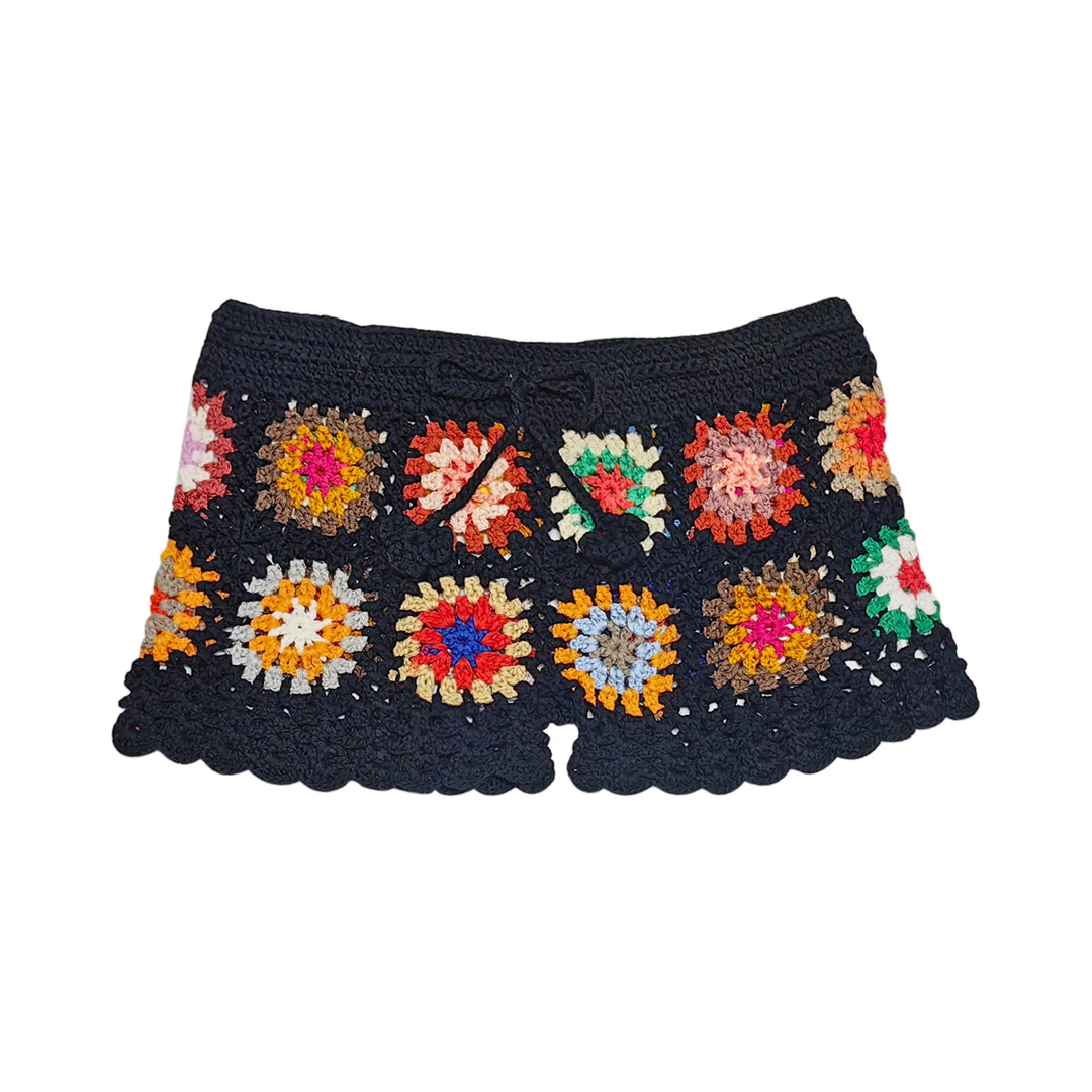 Patchwork Crochet Shorts