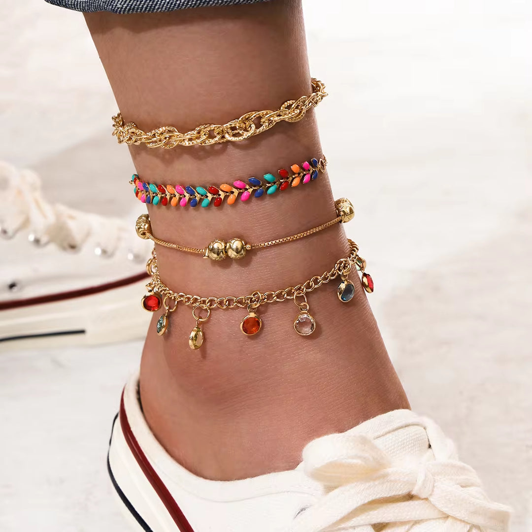 sep these anklets 4pcs stacks