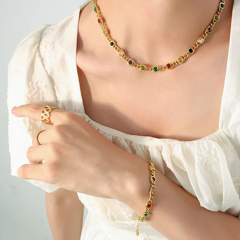 Eira Bracelet and Necklace Set