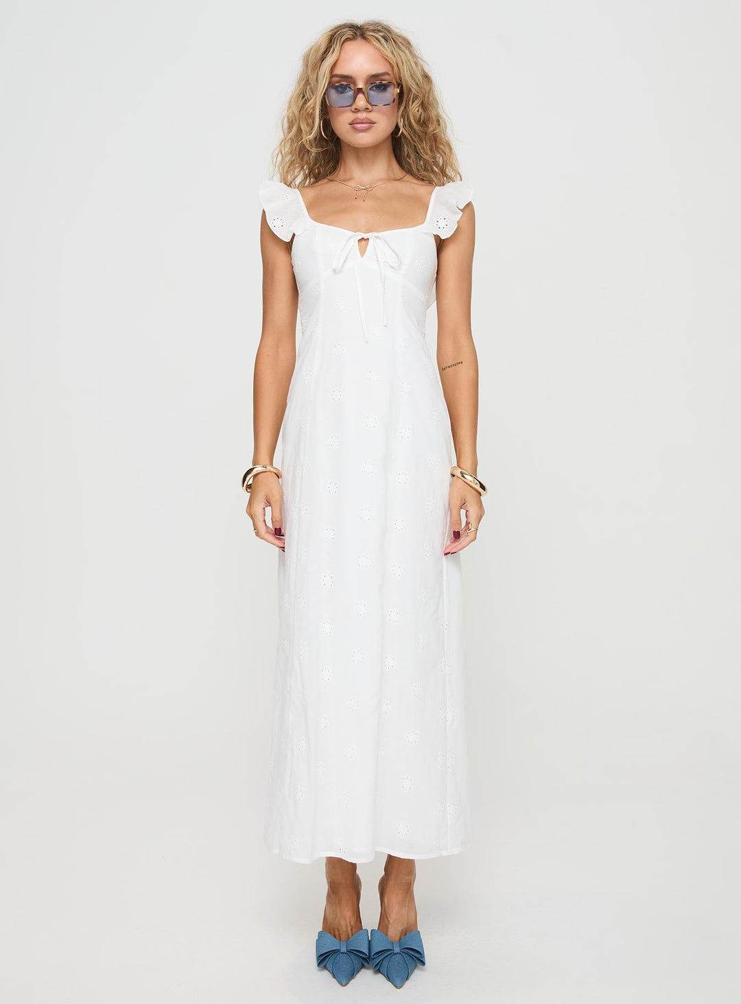 Lombardi Maxi Dress White