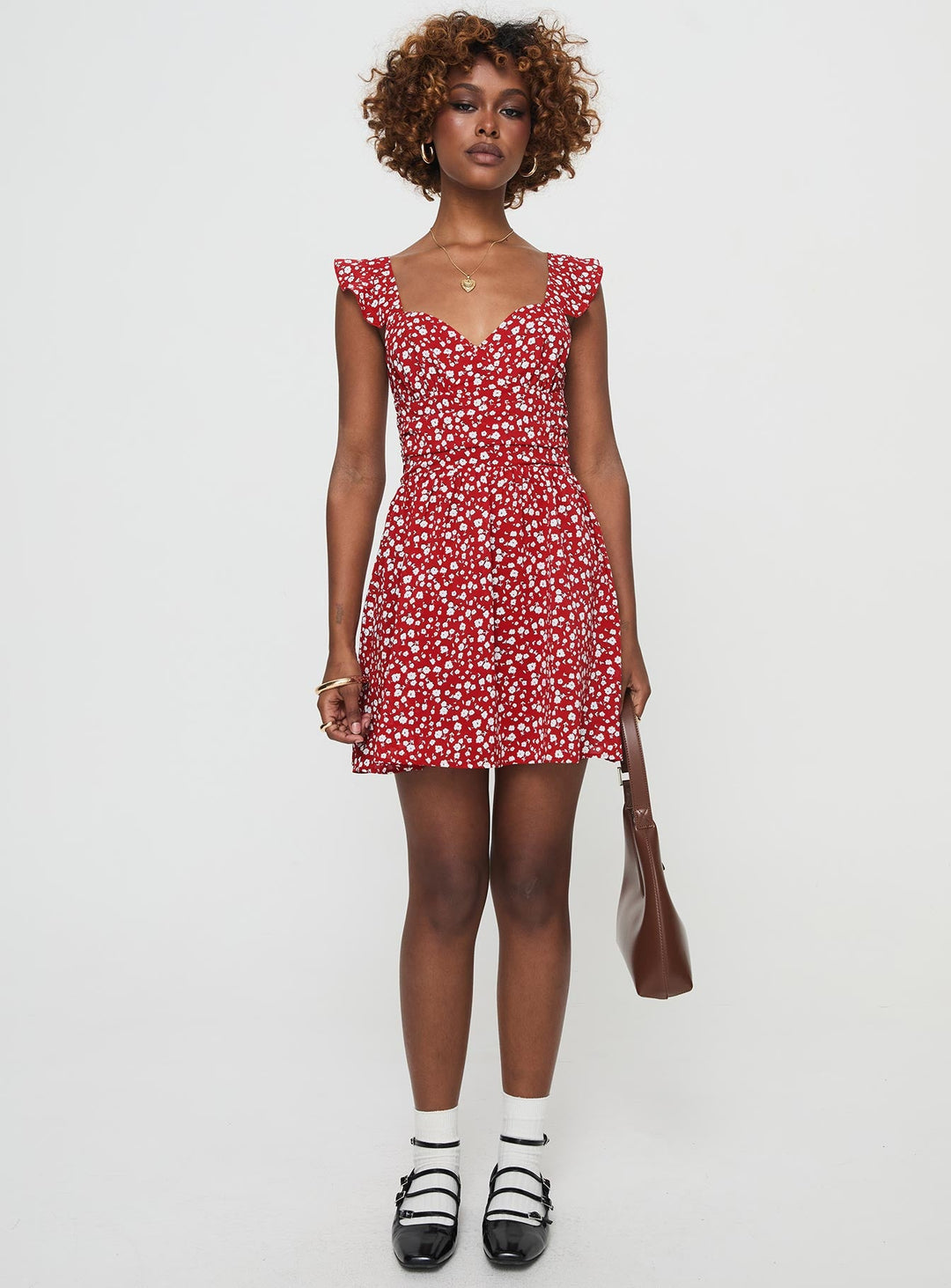 So Sweet Mini Dress  Red / Floral