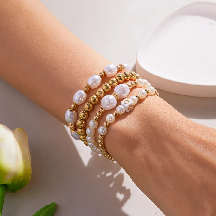 Eos Pearls 6pcs Bracelet Stack