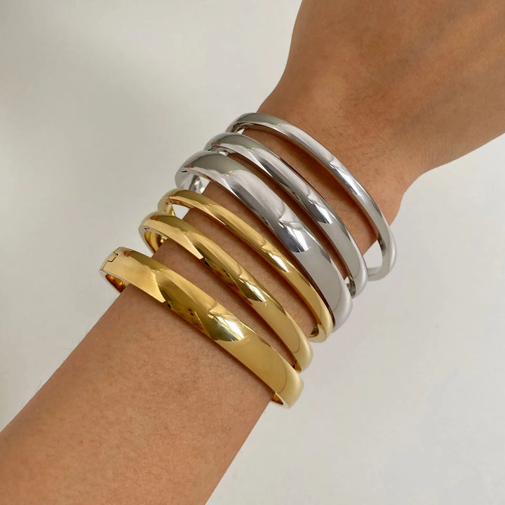 Zena 3 Pcs Mixed Metal Bracelet Stack