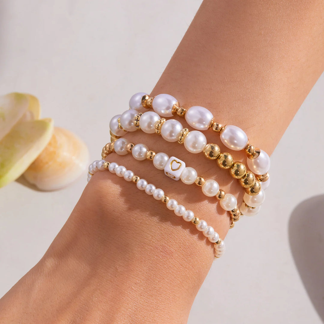 Eos Pearls 6pcs Bracelet Stack