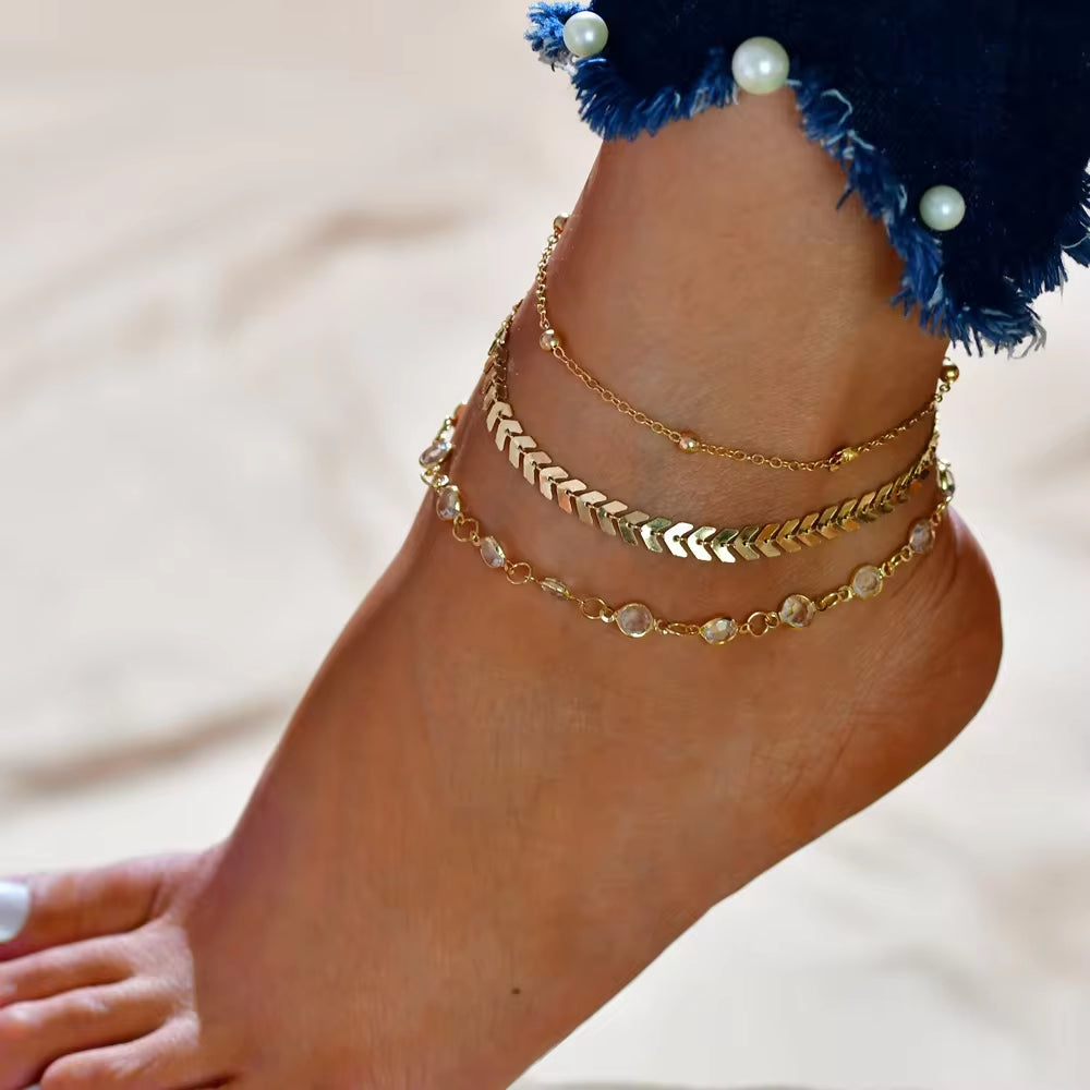 sep these anklets 4pcs stacks