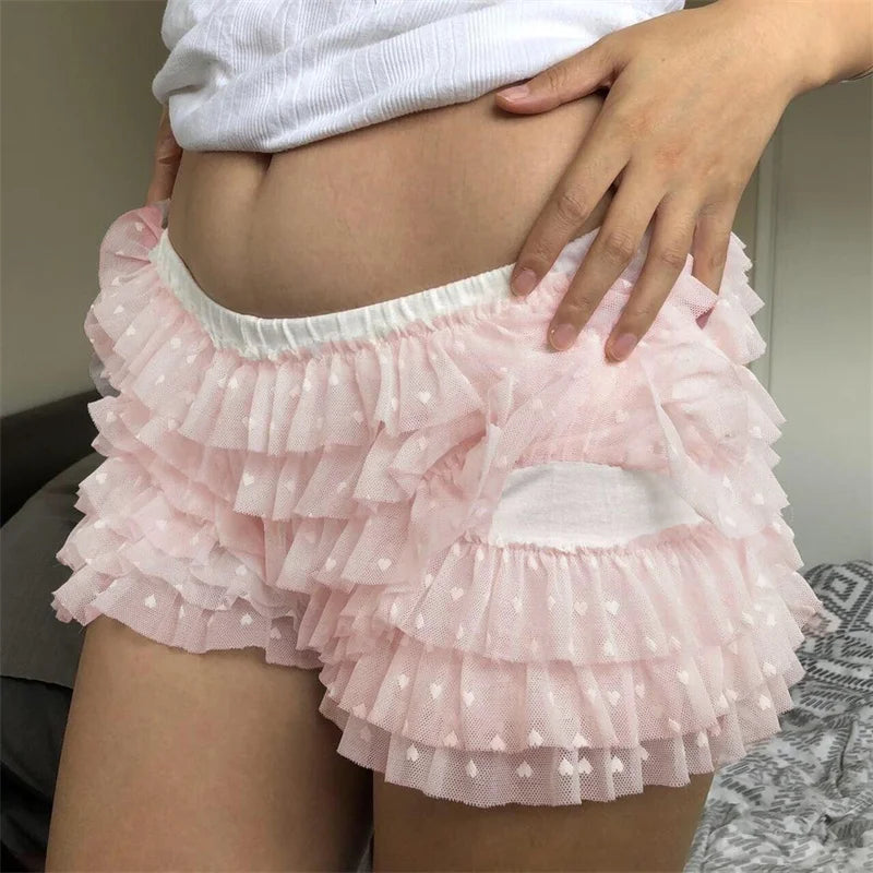 Polka Dotz Ruffle Shorts 