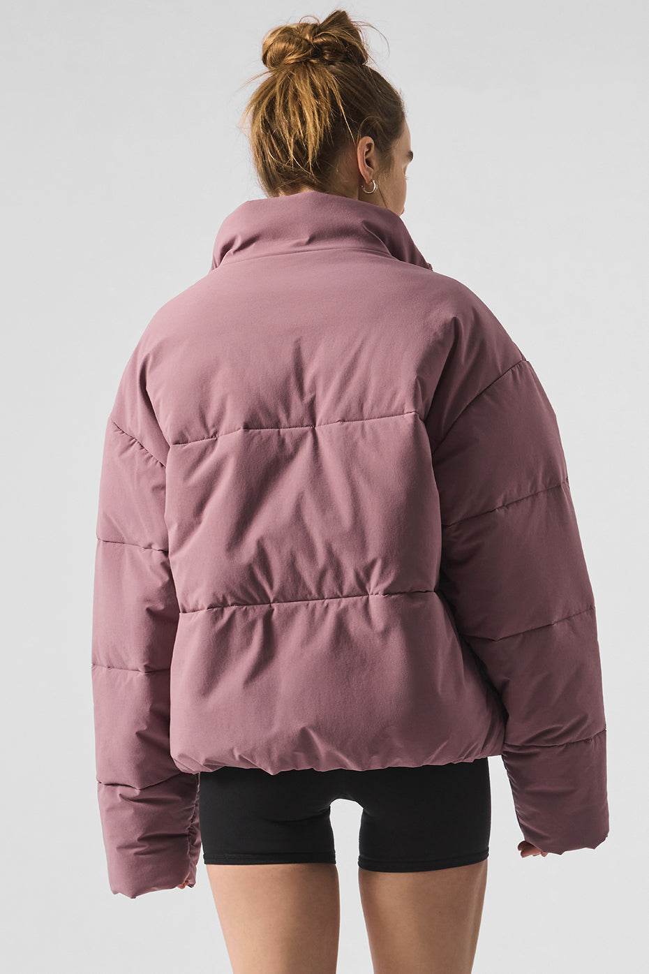 Stretch Woven Street Puffer - Woodrose