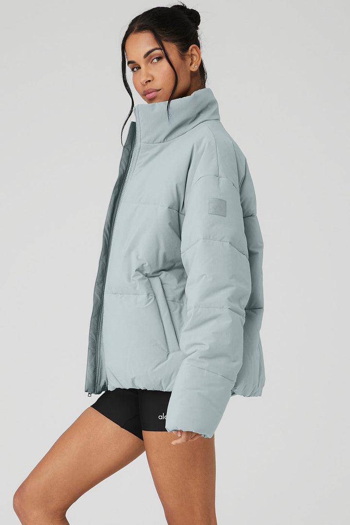 Stretch Woven Street Puffer - Cosmic Grey