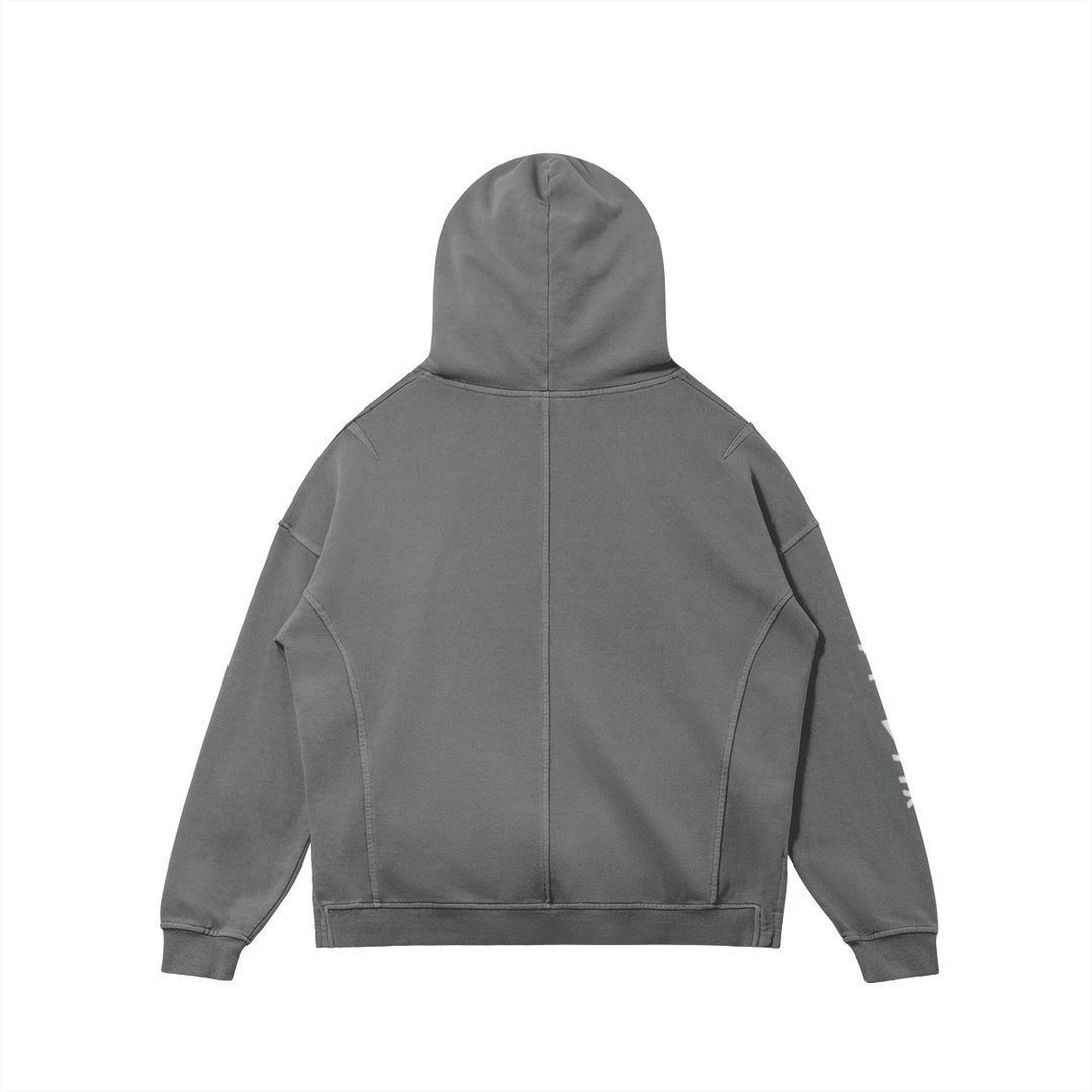 Dino Kanji Washed Turtleneck Hoodie - Unisex Fit