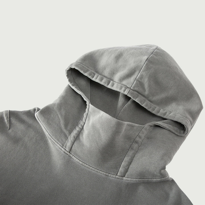 Dino Kanji Washed Turtleneck Hoodie - Unisex Fit