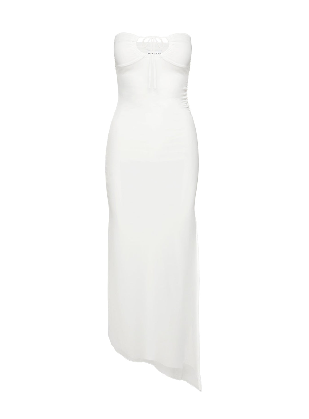 Noe Strapless Maxi Dress White