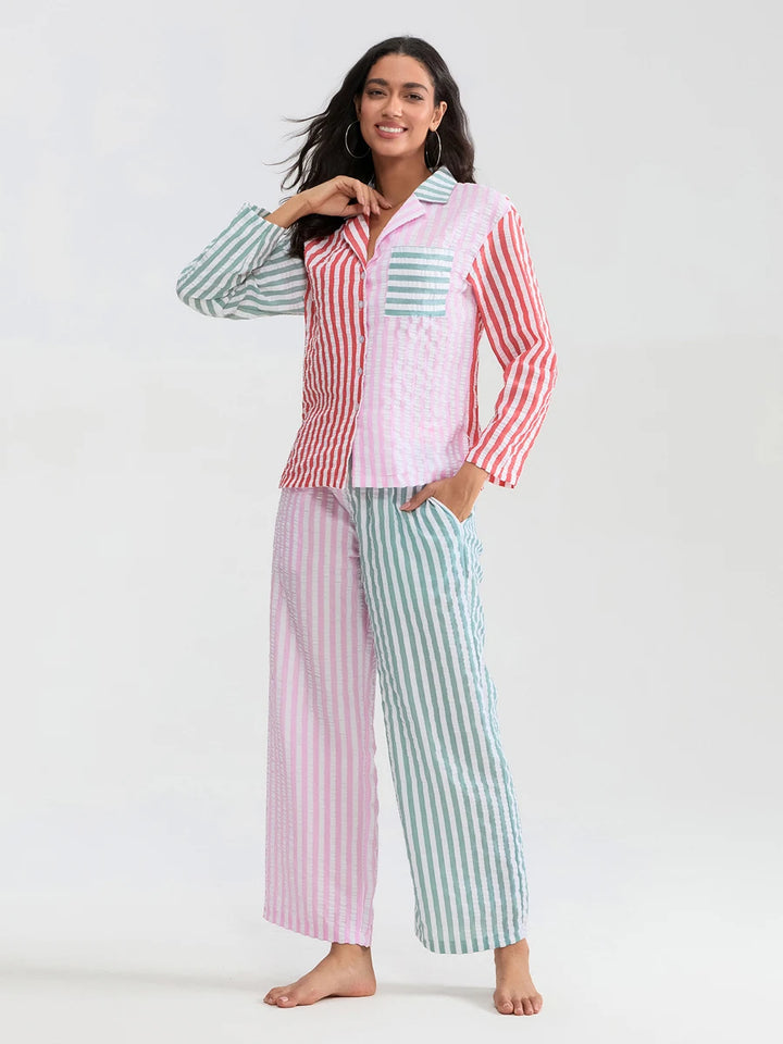 Candy Cane Lane Striped Pajamas