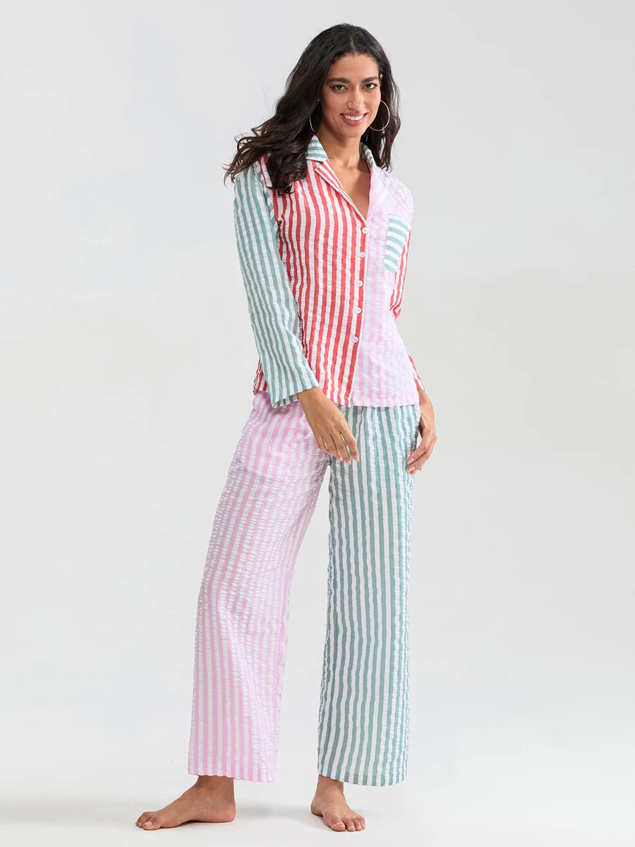 Candy Cane Lane Striped Pajamas