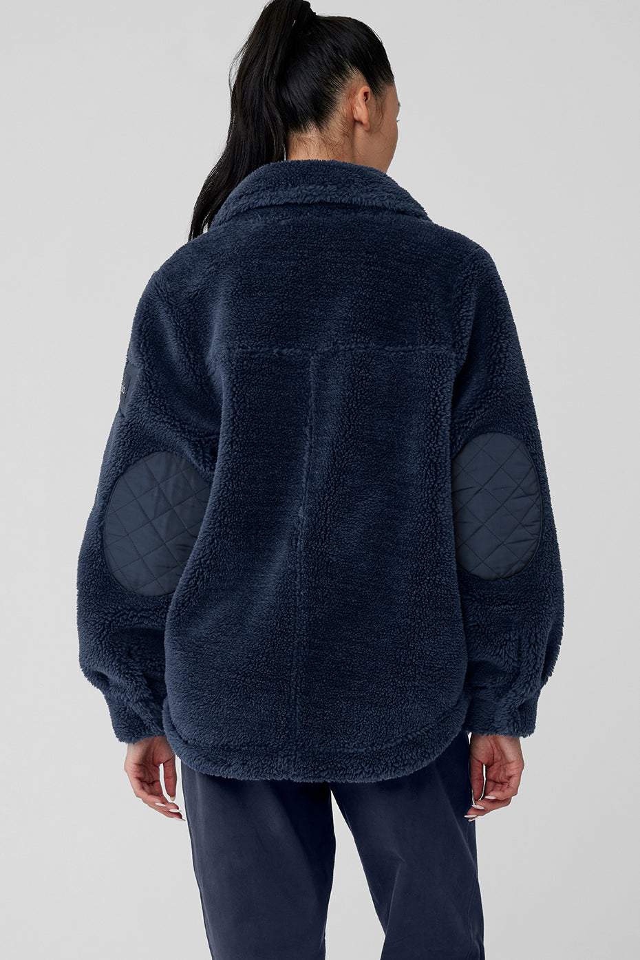 Sherpa Edge Shacket - Navy