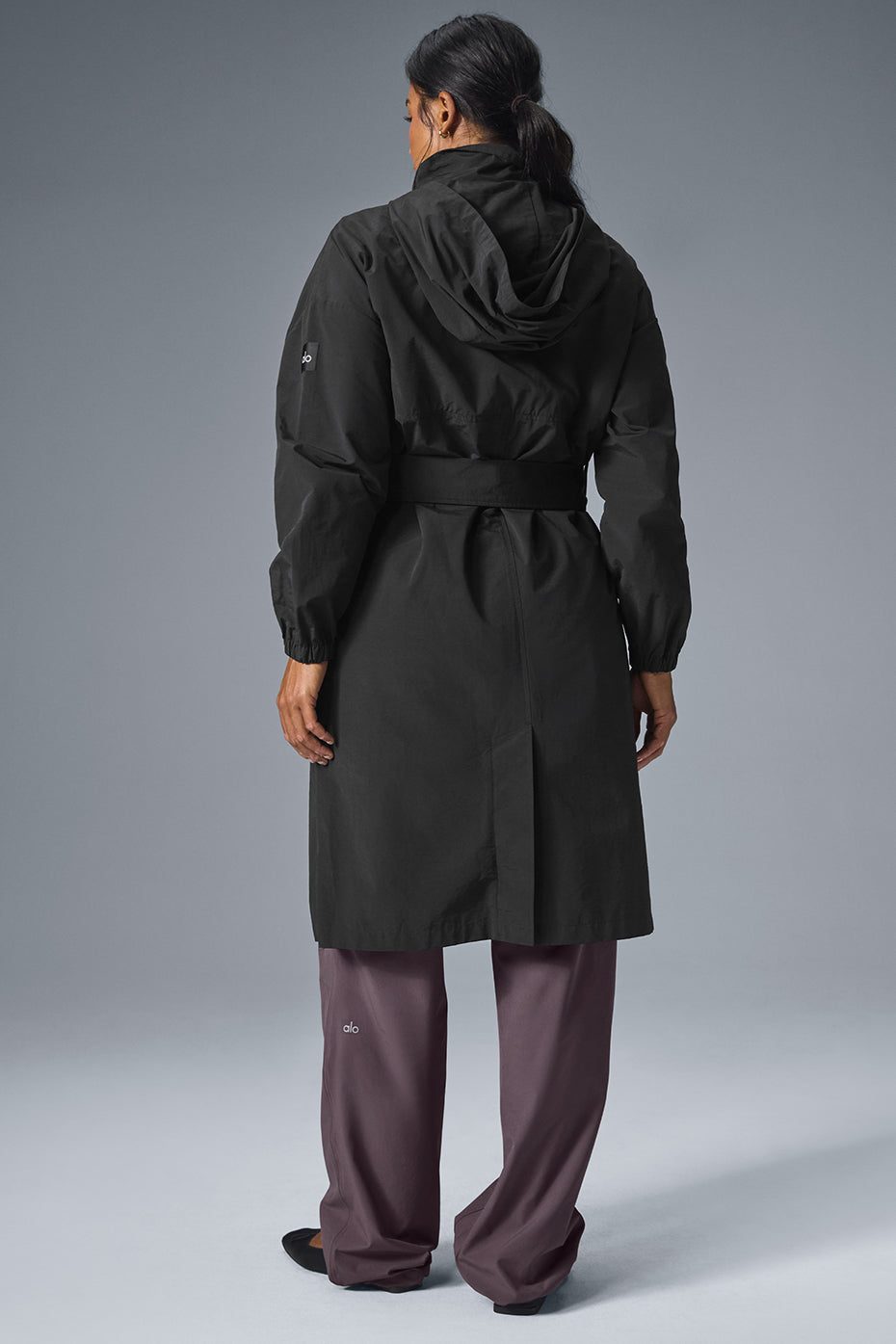 Crinkle On The Move Trench - Black