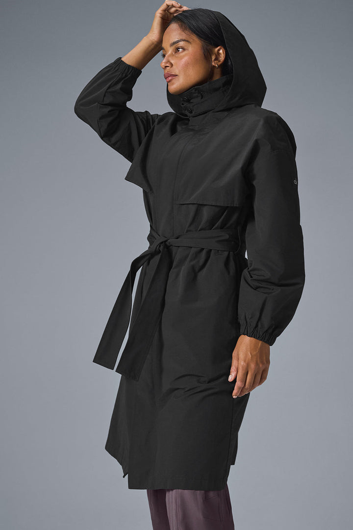 Crinkle On The Move Trench - Black