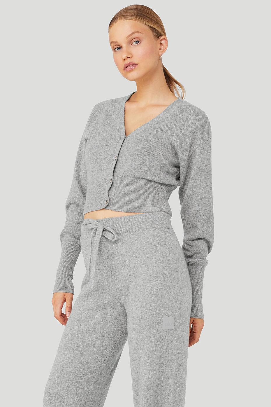 Cashmere Jet Set Cardigan - Dove Grey Heather