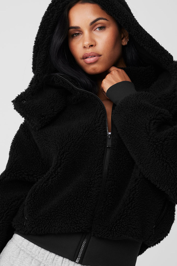 Foxy Sherpa Jacket - Black