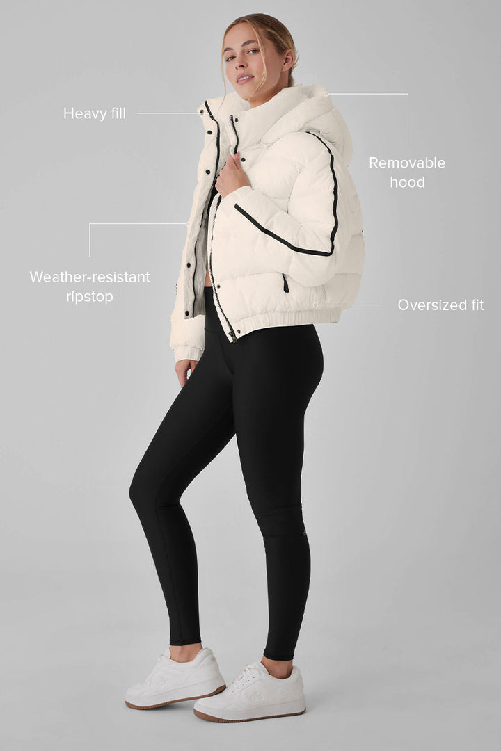 Aspen Love Puffer Jacket - Ivory