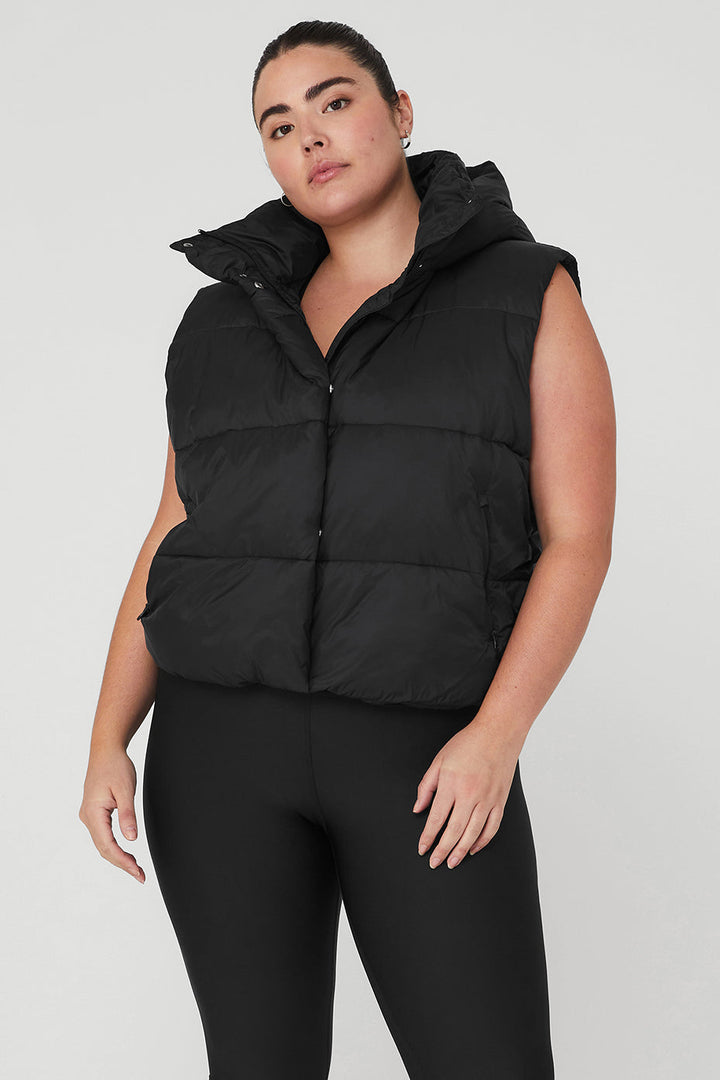 Golden Hour Puffer Vest - Black