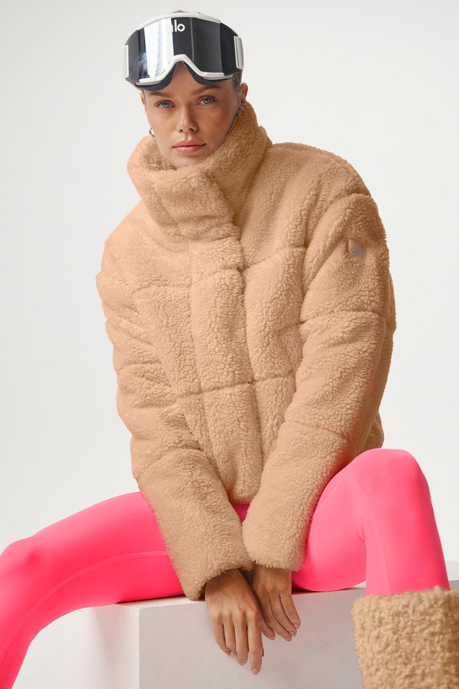 Sherpa Snow Angel Puffer - Camel