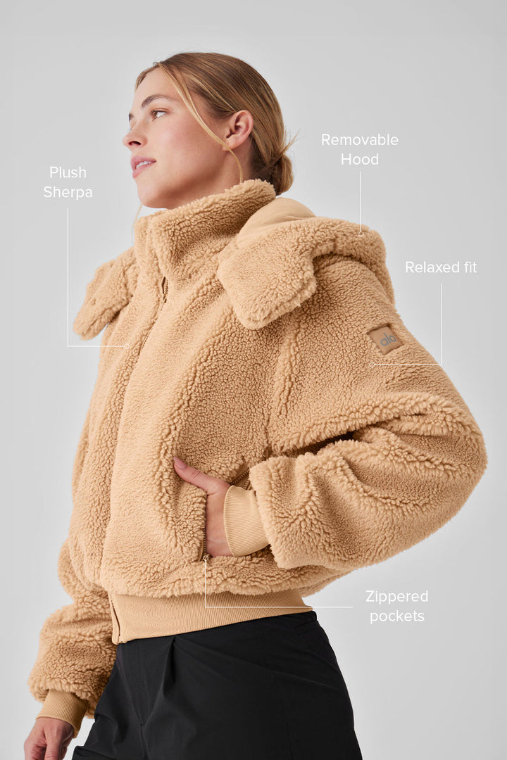 Foxy Sherpa Jacket - Camel