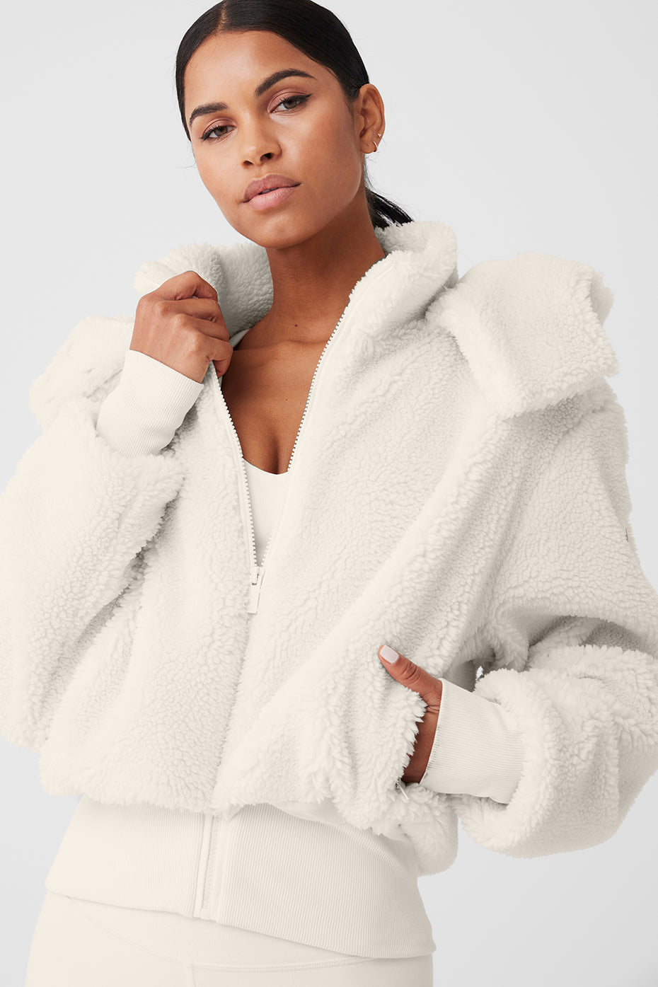 Foxy Sherpa Jacket - Ivory