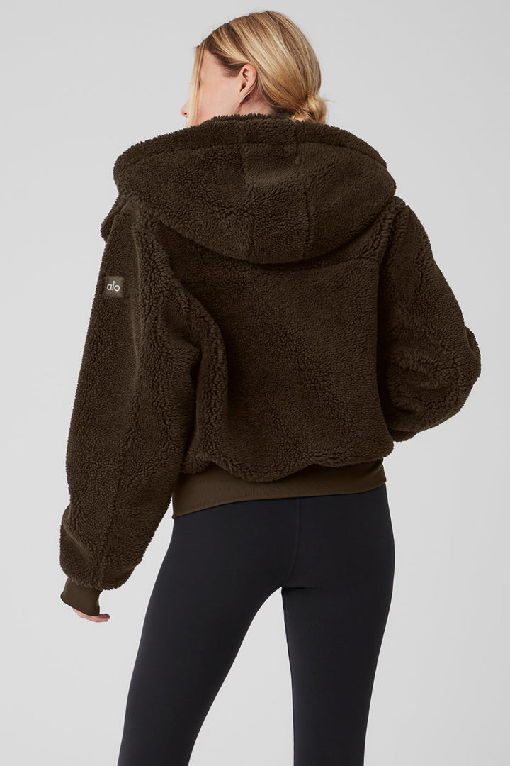 Foxy Sherpa Jacket - Espresso