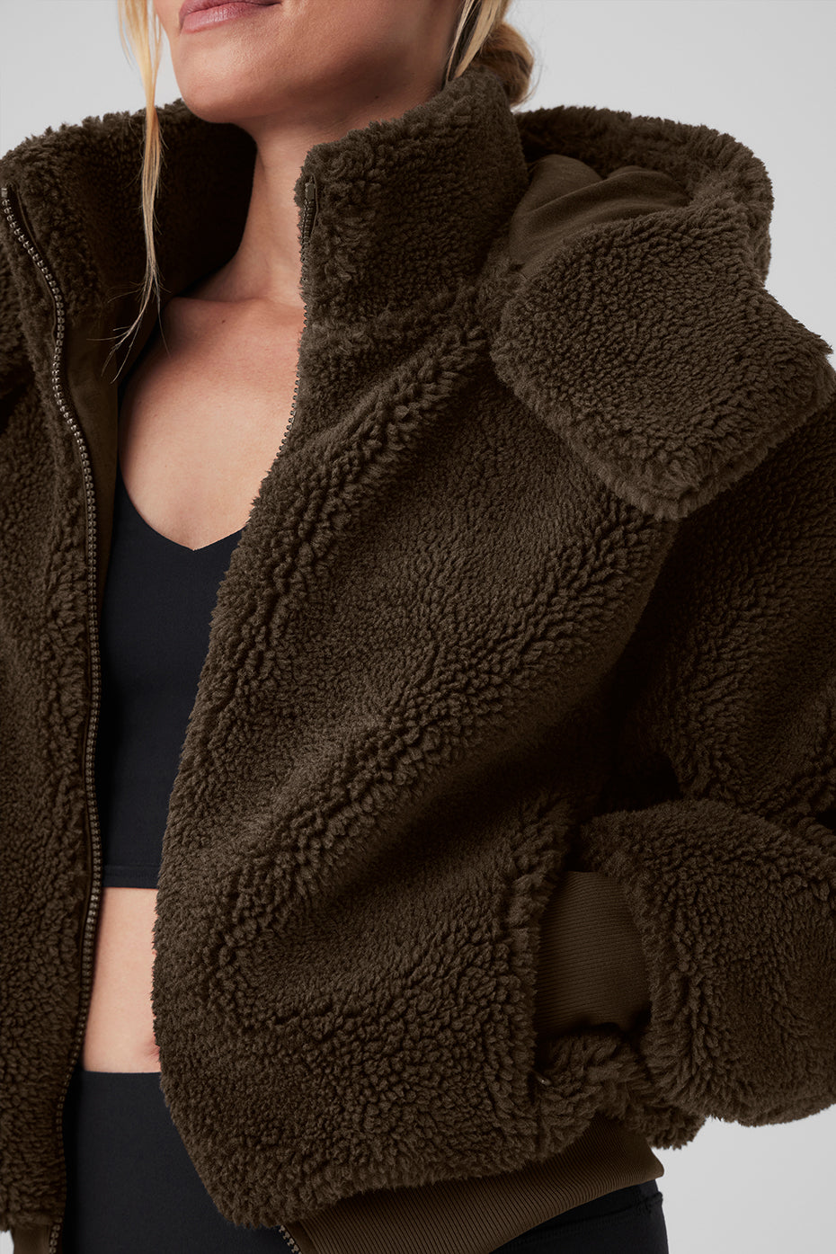 Foxy Sherpa Jacket - Espresso