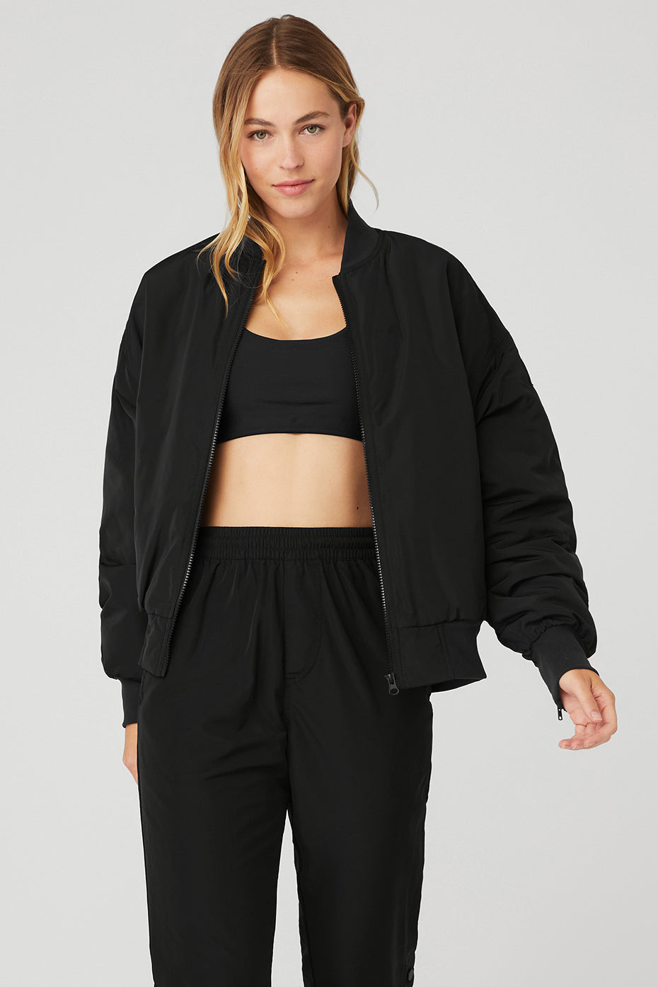 Faux Fur Urbanite Bomber - Black/Ivory