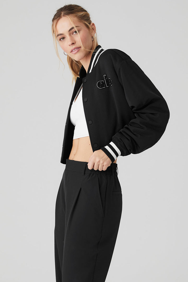 Cropped G.O.A.T Jacket - Black